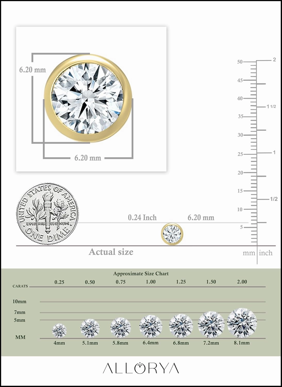 IGI Certified 1.00 Carat (ctw) Round Lab Grown White Diamond Basket Bezel Set Stud Earrings for Women in 18K Solid Gold
