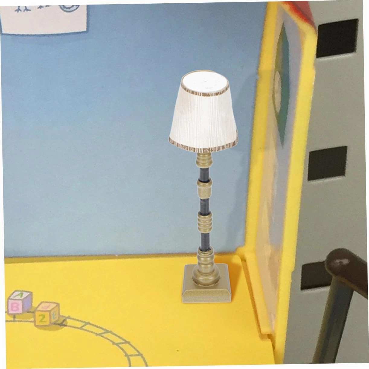 IMIKEYA 2sets 2pcs Miniature Floor Lamp Models Mini House Lamp Decorations for Dollhouse Material Compact for Living Bedroom and Kitchen Decor 2pcs*2