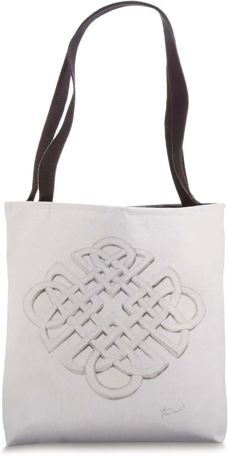 Infinite Celtic Knot Drawing Tote Bag
