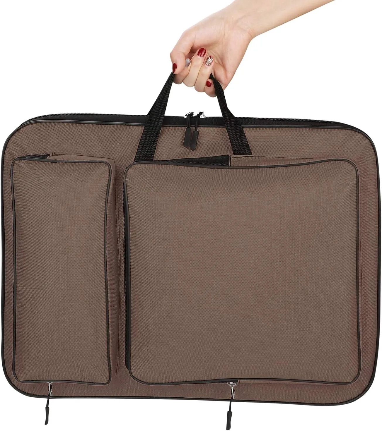 ITODA A3 Art Portfolio Carry Case Bag Drawboard Tote Handheld Storage Portable Shoulder Lightweight Box for 8k Sketch Pad Artist Drawing Painting Supplies