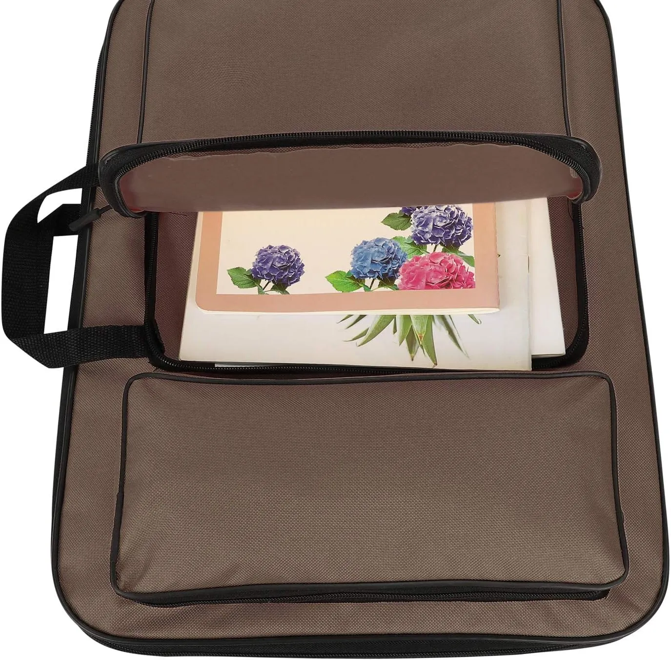 ITODA A3 Art Portfolio Carry Case Bag Drawboard Tote Handheld Storage Portable Shoulder Lightweight Box for 8k Sketch Pad Artist Drawing Painting Supplies