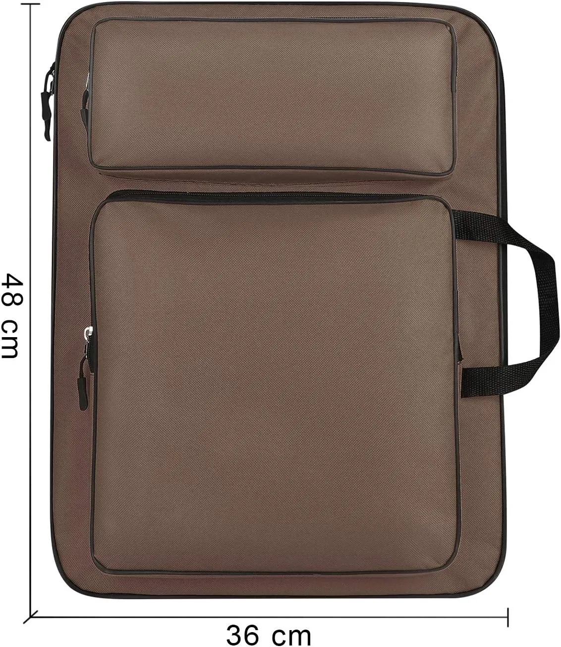 ITODA A3 Art Portfolio Carry Case Bag Drawboard Tote Handheld Storage Portable Shoulder Lightweight Box for 8k Sketch Pad Artist Drawing Painting Supplies
