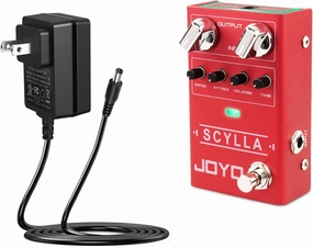 JOYO Bass Guitar Pedals Compressor Effect Pedal (SCYLLA R-27) Bundle with JOYO DC 9V 500mA Guitar Pedal Power Supply Adapter