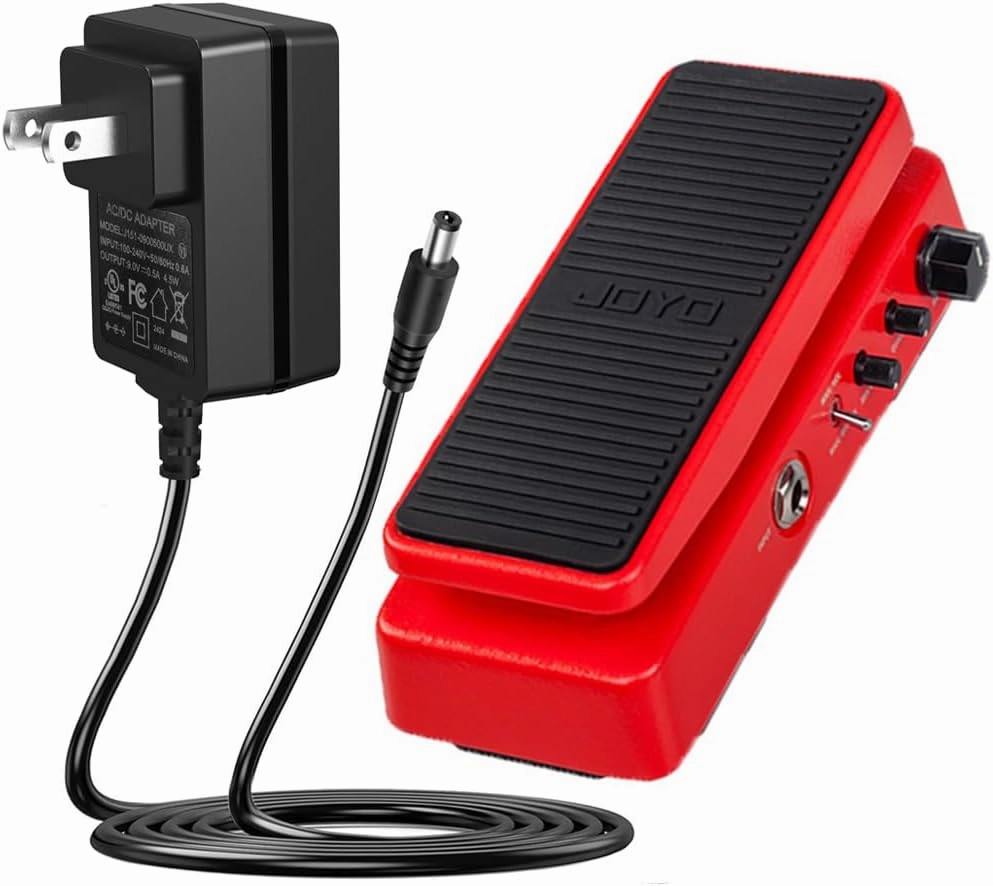 JOYO WAH-II Classic Pedal with DC 9V 500mA Pedal Power Adapter