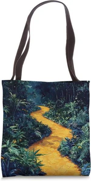 Jungle Pathway Landscape Graphic Tote Bag