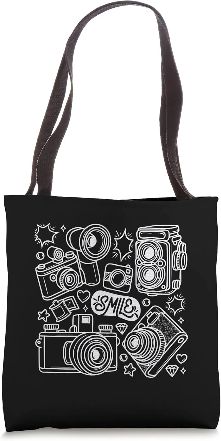 Just Put A Smile On Your Face Drawing Doodle Art Tote Bag