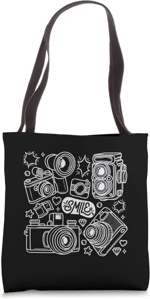Just Put A Smile On Your Face Drawing Doodle Art Tote Bag