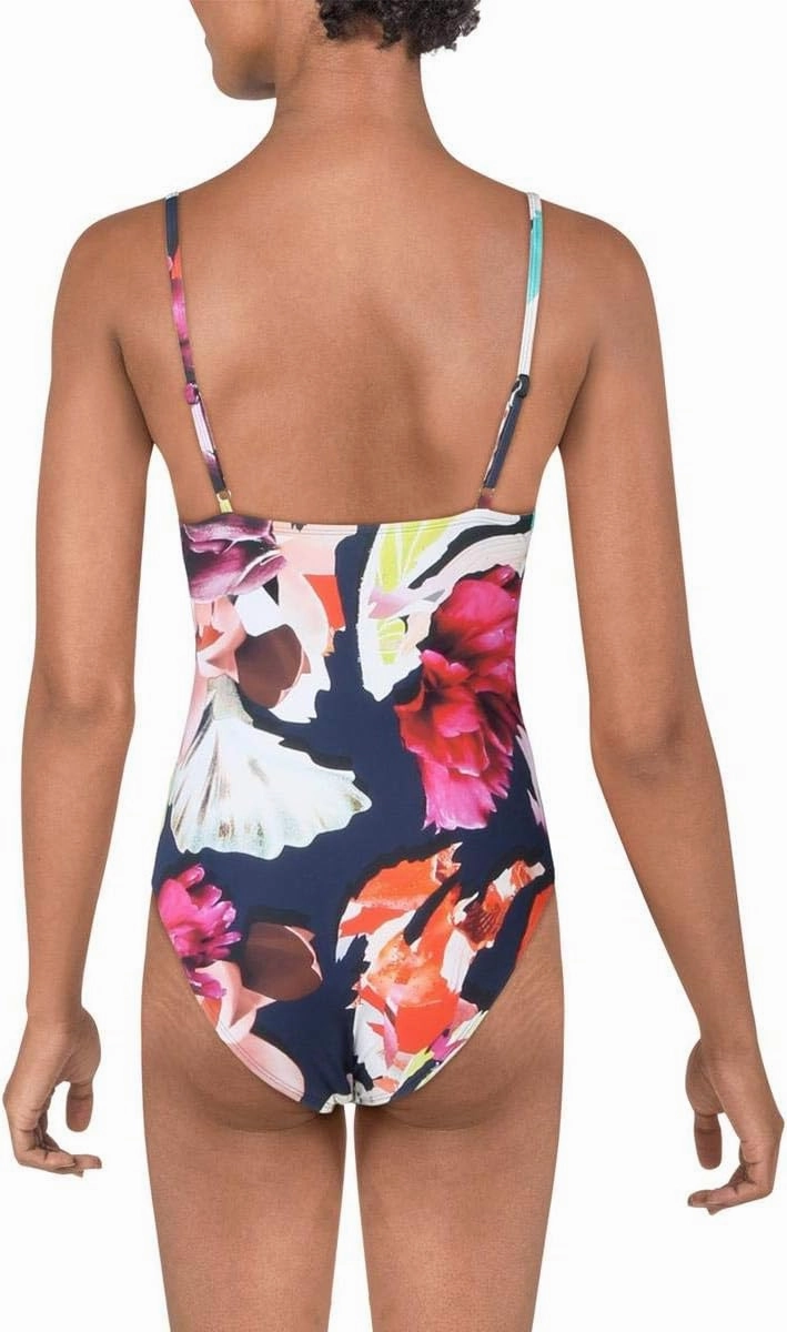 Kenneth Cole Women's Standard Over The Shoulder Push Up Mio One Piece Swimsuit