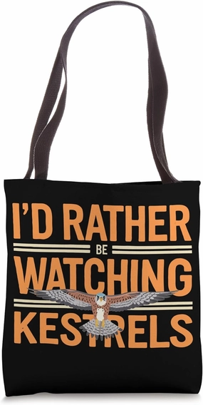 Kestrel Birder Birding Bird Watching American Kestrel Tote Bag