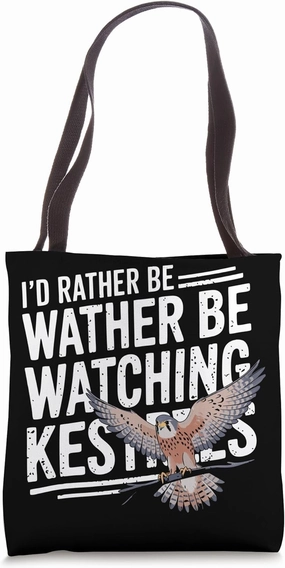 Kestrel Lover Birding Birder Watching American Kestrels Tote Bag