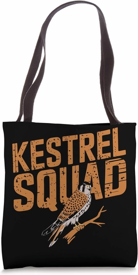Kestrel Squad Birder Birdwatching American Kestrel Tote Bag