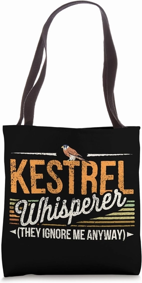 Kestrel Whisperer Birder Funny Birding American Kestrel Tote Bag