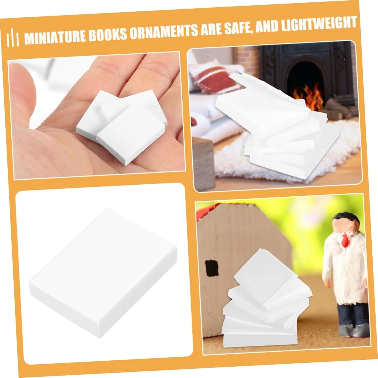 KESYOO 4sets 60pcs Scale Dollhouses for Study Scene Micro Landscapes Compact Lightweight 60pcs*4