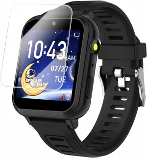 Kids Game Smart Watch for Kids with 24 Puzzle Games HD Touch Screen Camera Music Player Pedometer Alarm Clock Calculator Flashlight 12/24hr Kids Watch Gift for 4-12 Year Old Boys Toys for Kids