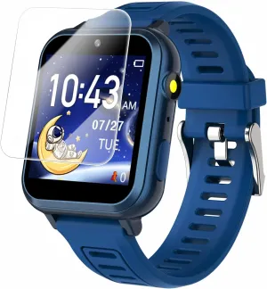 Kids Game Smart Watch for Kids with 24 Puzzle Games HD Touchscreen Camera Music Player Pedometer Alarm Clock Calculator Flashlight 12/24hr Kids Watch Gift for 4-12 Year Old Boys Toys for Kids