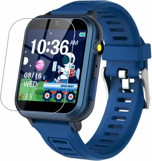 Kids Game Smart Watch, with 24 Games HD Touchscreen Video Camera Music Player Pedometer Flashlight Alarm Clock Storybook, Birthday Gifts for 5-12 Year Olds Boys Include Screen Protectors