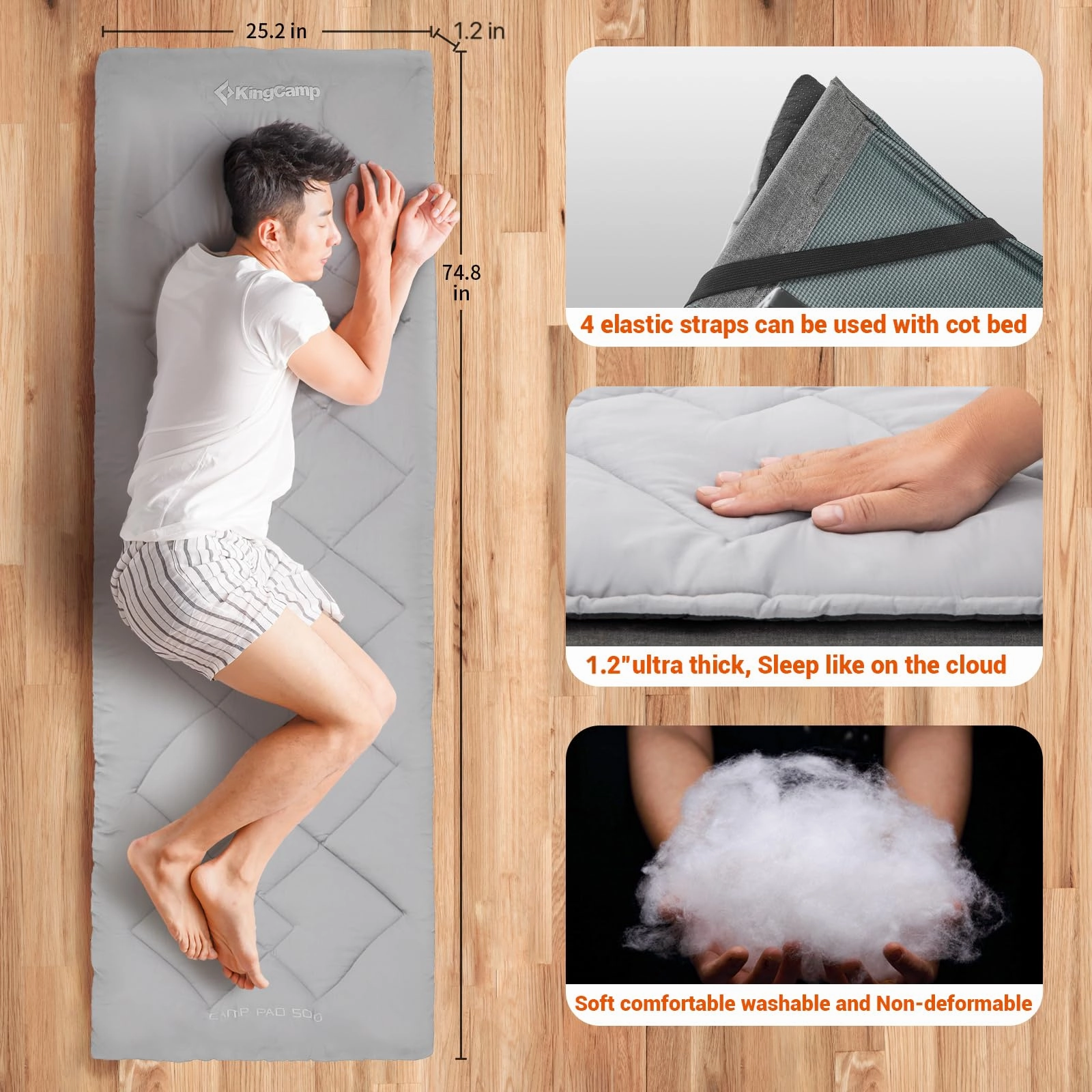 KingCamp Padded Mat Camp Pad