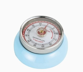 KITCHEN TIMER RETRO LIGHT BLUE