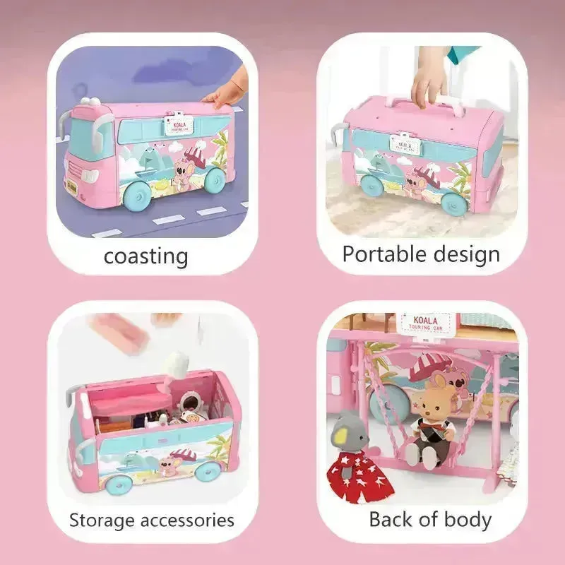 Koala Tour Bus Pretend Play Kids Set