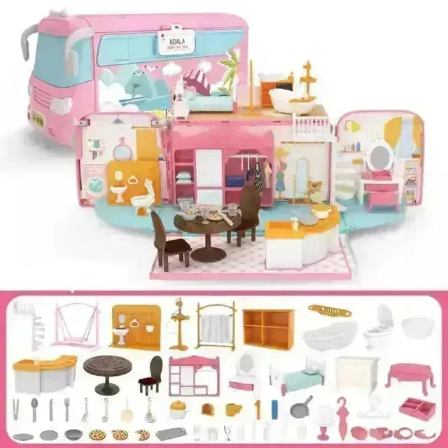 Koala Tour Bus Pretend Play Kids Set