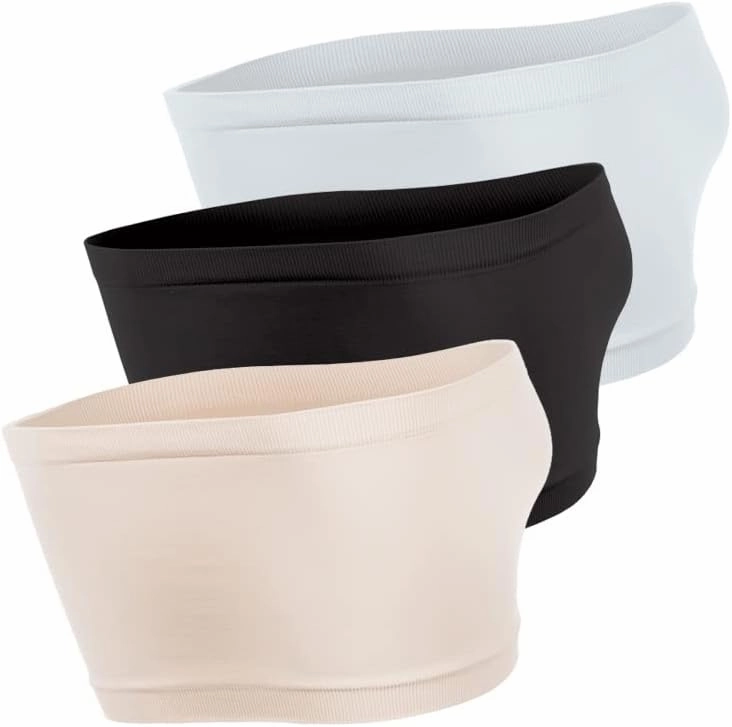 Kurve Seamless Bandeau Tube top - UV Protective Fabric, Rated UPF 50  (Non-Padded) -Made in USA-