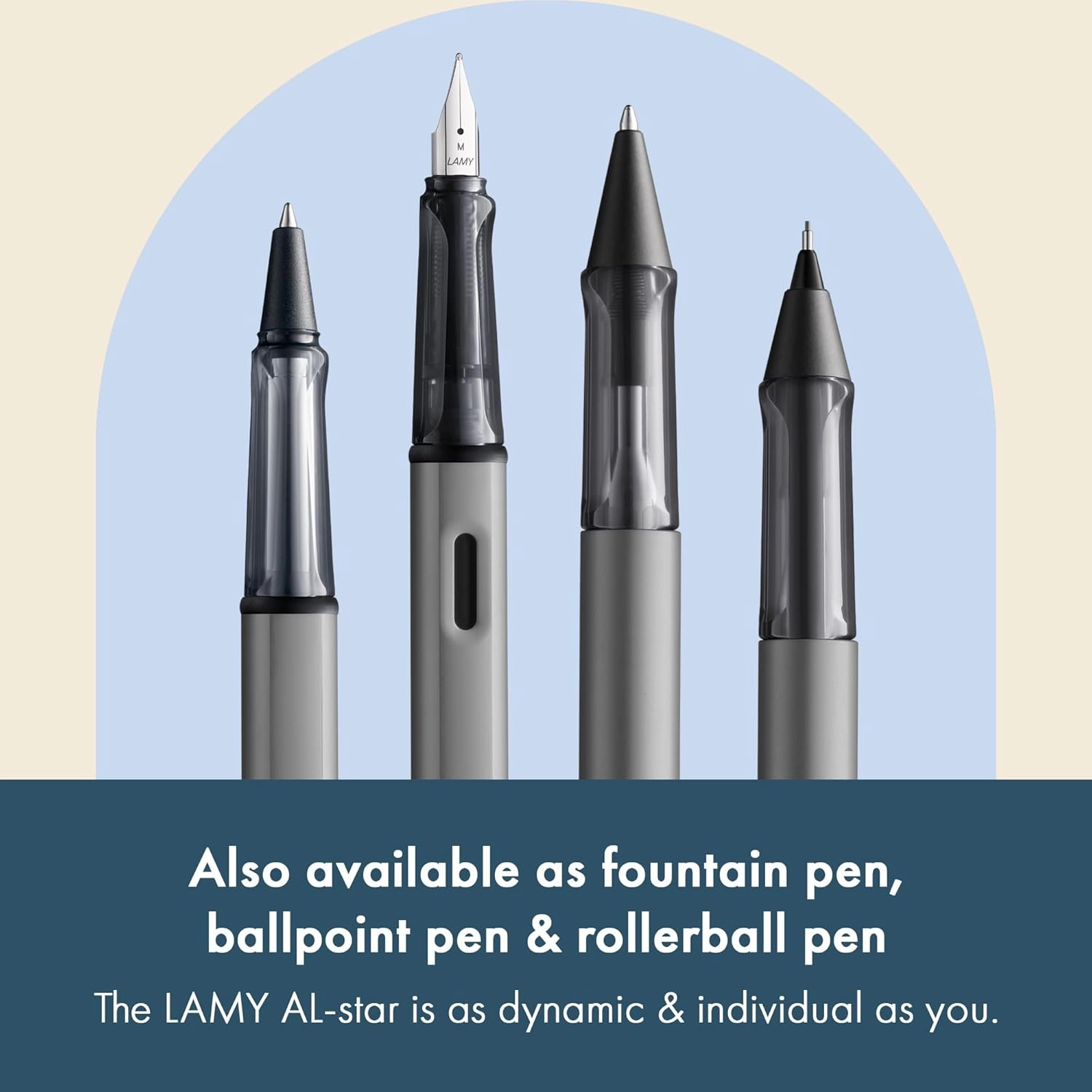 LAMY AL-star graphite - Mechanical Pencil with transparent, ergonomic grip & lightweight aluminum body - including LAMY M 41 fine line refill 0.5 mm & eraser tip