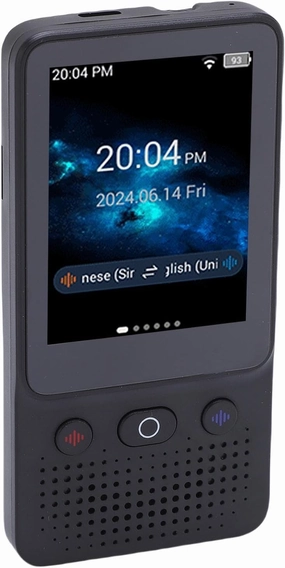 Language Translator Device with 3.0 Inch Touch Screen, 138 Languages 2 Way Real Time Voice Translator, 1000mAh Battery Noise Canceling Microphone for Travel Shopping