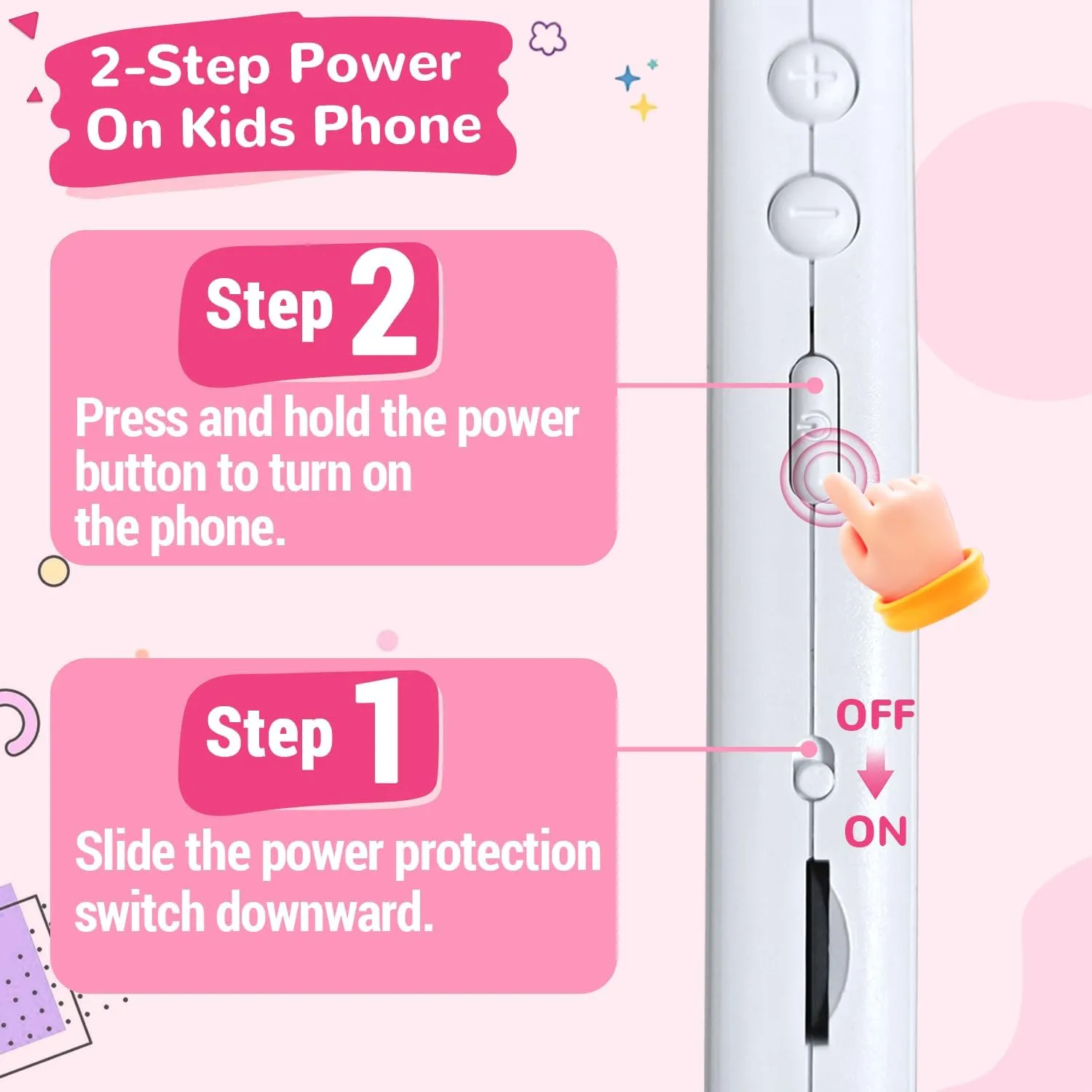 Lapare Kids Smartphone Toy, Toddler Learning Toy Phone with Dual Camera, Game, Music Player, Christmas Birthday Gifts for Girls Age 3-8