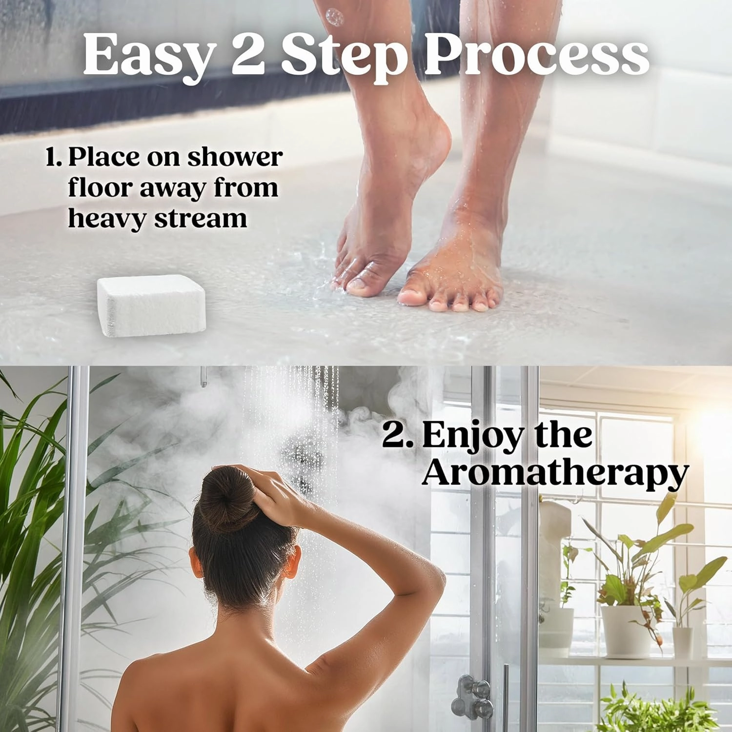 Lavender Shower Steamers Aromatherapy for Women- USA Made - Shower Bombs Aromatherapy for Women, Vapor Shower Tablets, Menthol Shower Scent Steamers Cold and Flu, Organic Shower Steamer