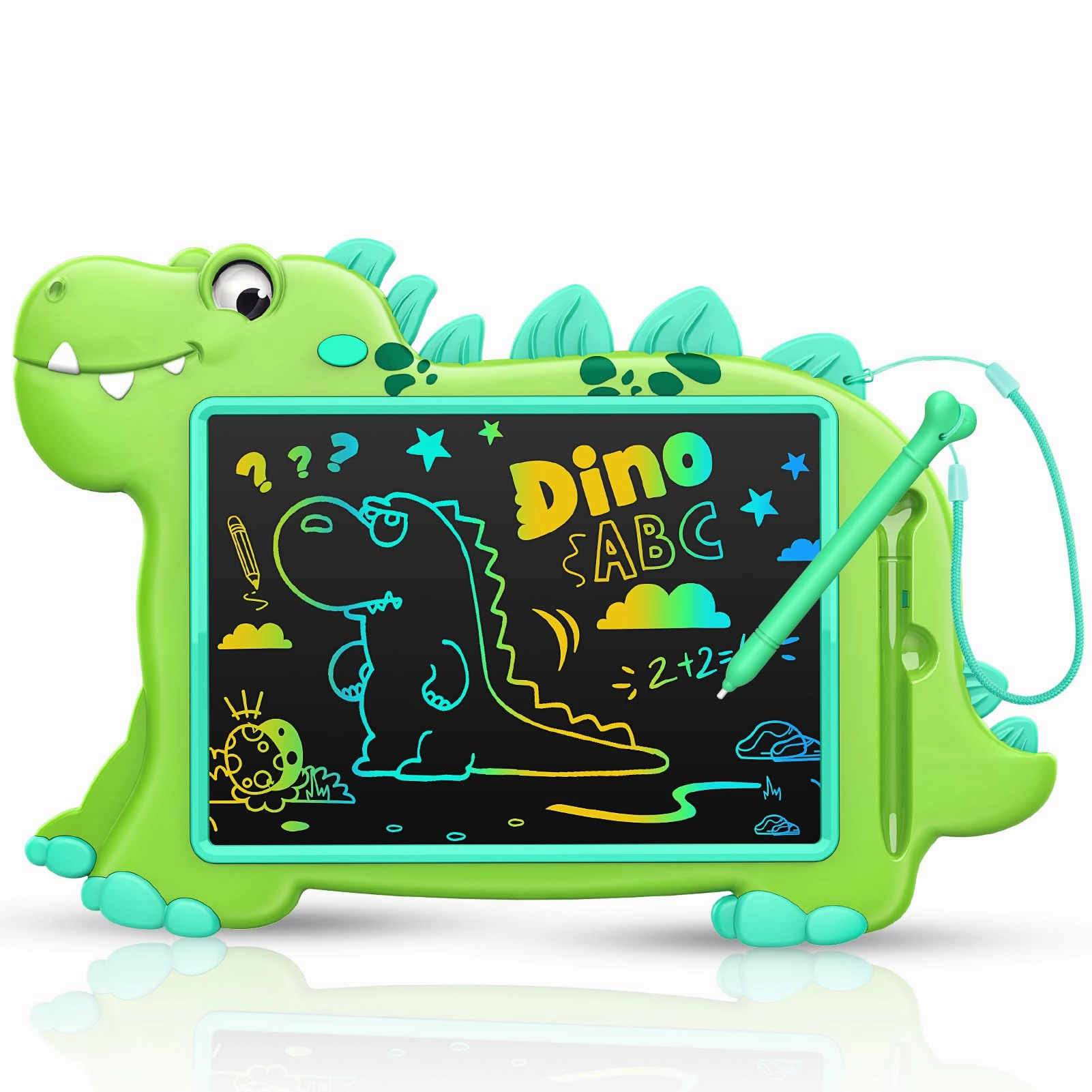 LCD Drawing Writing Tablet,Cute Drawing Pad Doodle Board for Kids Toddler Toys for 2 3 4 5 6 7 8 Year Old Boys Girls,10in Dinosaur Drawing Board Airplane Car Travel Toys Gifts for Birthday Christmas