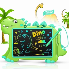 LCD Drawing Writing Tablet,Cute Drawing Pad Doodle Board for Kids Toddler Toys for 2 3 4 5 6 7 8 Year Old Boys Girls,10in Dinosaur Drawing Board Airplane Car Travel Toys Gifts for Birthday Christmas