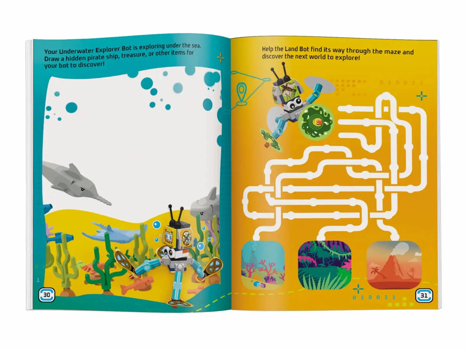 Lego Build and Stick: Robots Book