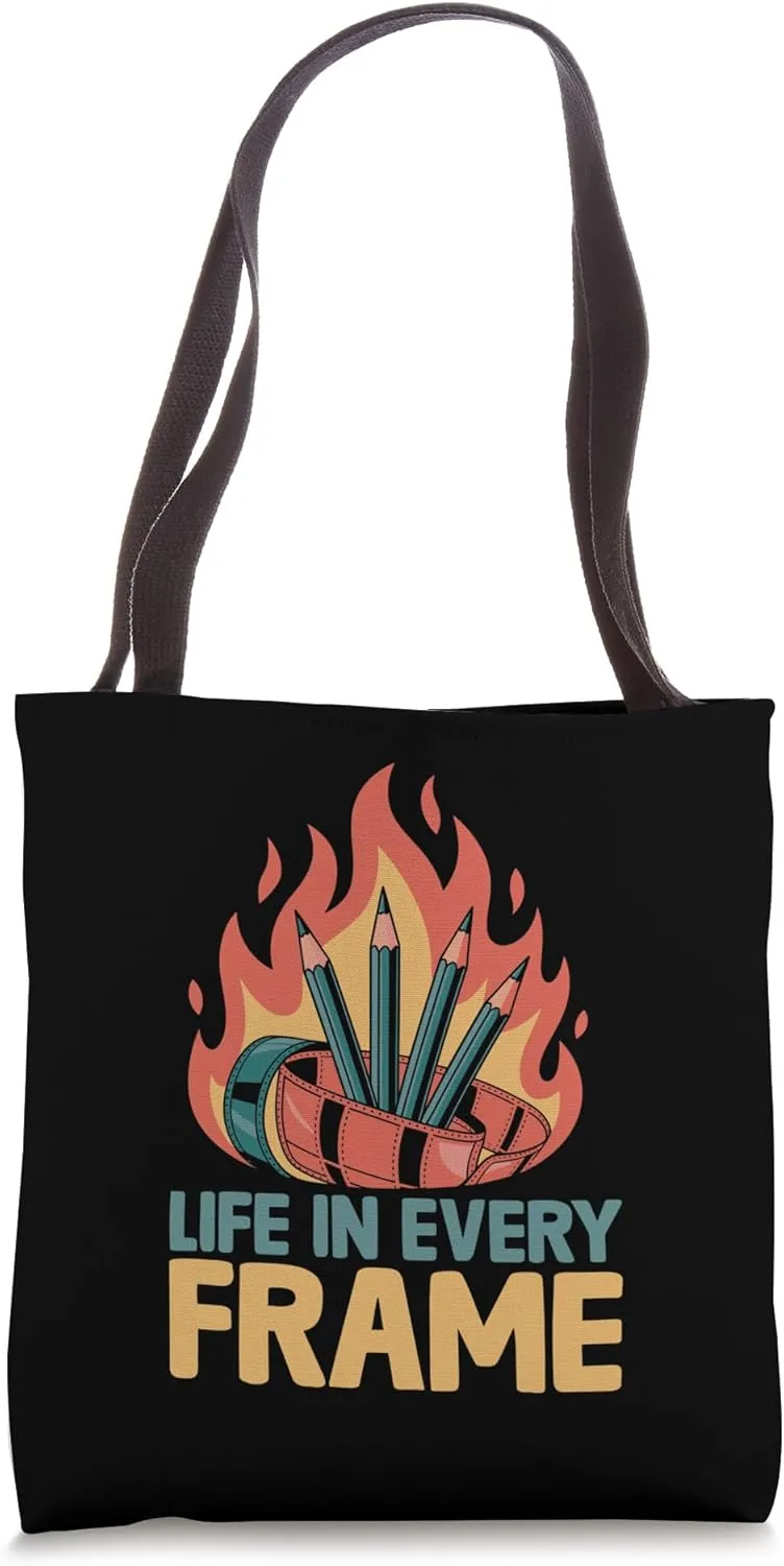 Life In Every Frame Animation Sketch Animate Storytelling Tote Bag