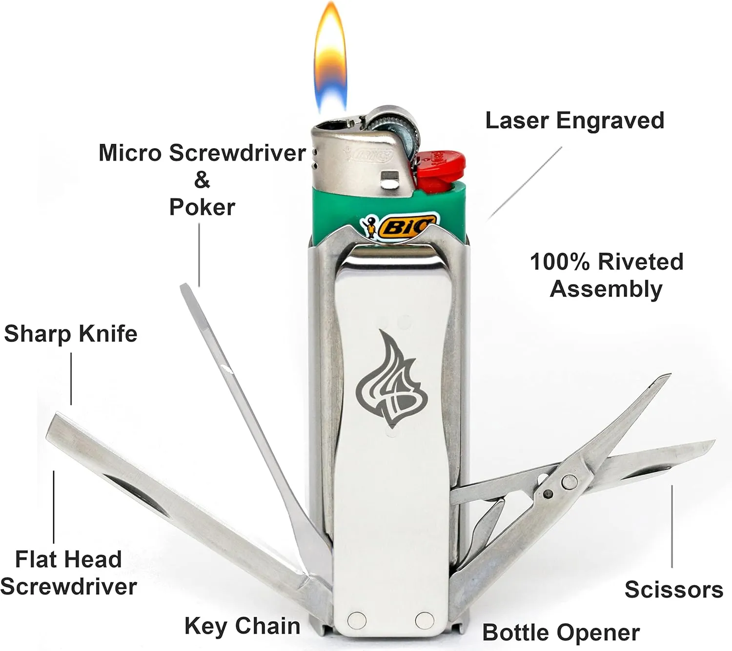 LighterBro Stainless Steel Lighter Sleeve