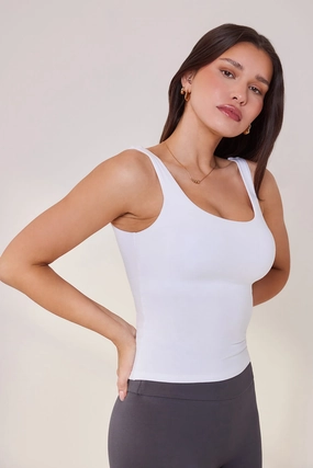 Lightweight Everyday Tank Top - White