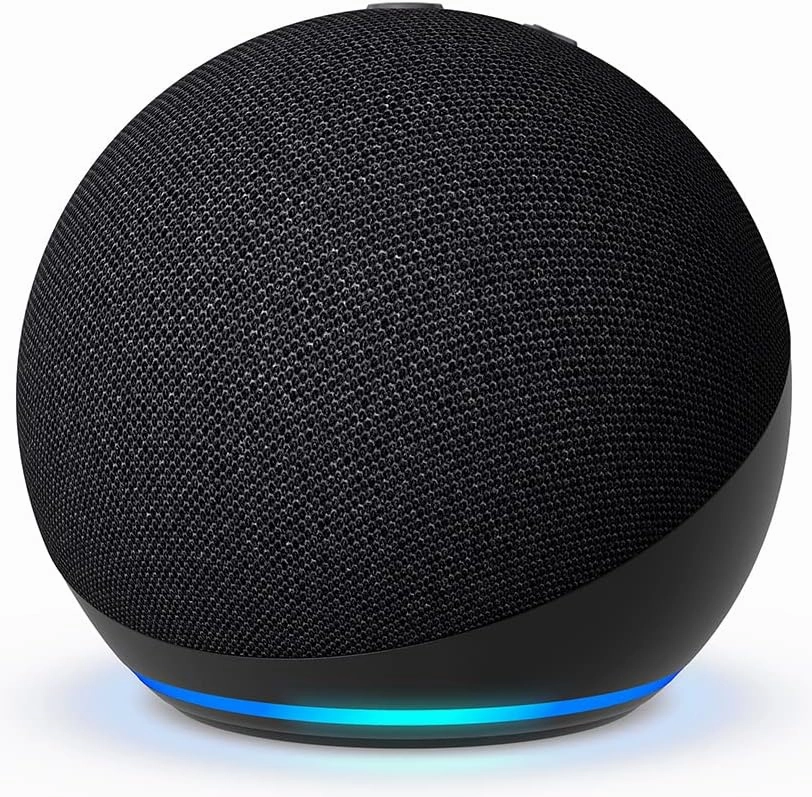 Like-New Amazon Echo Dot (newest model), Vibrant sounding Alexa speaker, Great for bedrooms, dining rooms and offices, Charcoal
