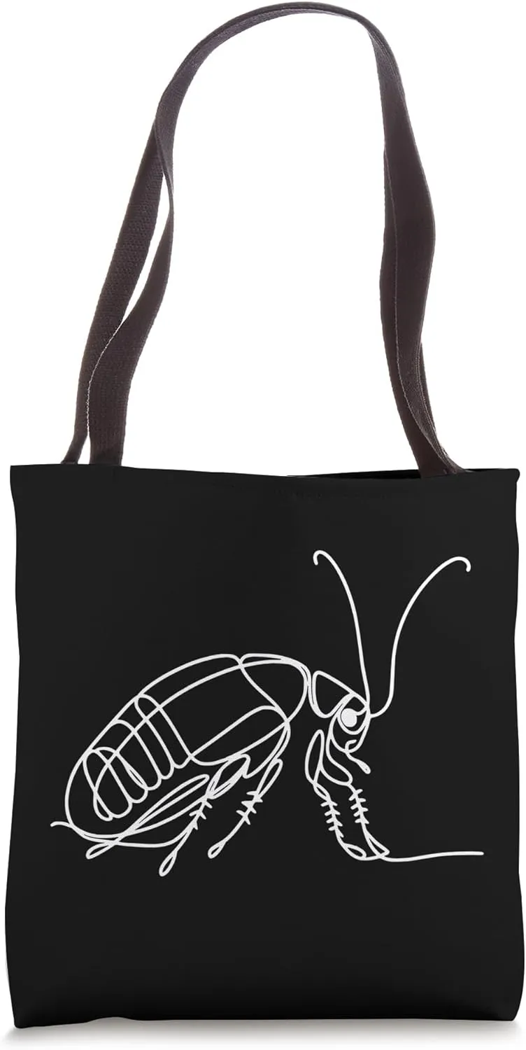 Line Art Drawing Madagascar Hissing Cockroach Invertebrate Tote Bag