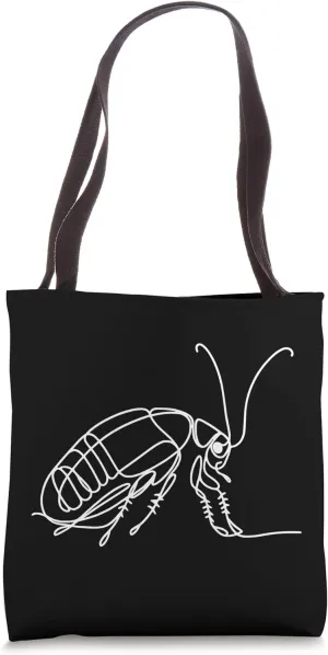 Line Art Drawing Madagascar Hissing Cockroach Invertebrate Tote Bag