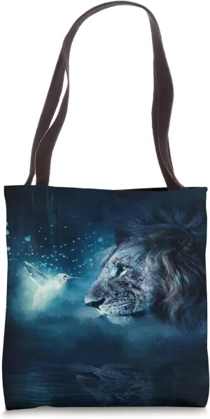 Lion Of Judah Hummingbird Drawing Night Tote Bag