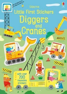 Little First Stickers Diggers and Cranes - Paperback
