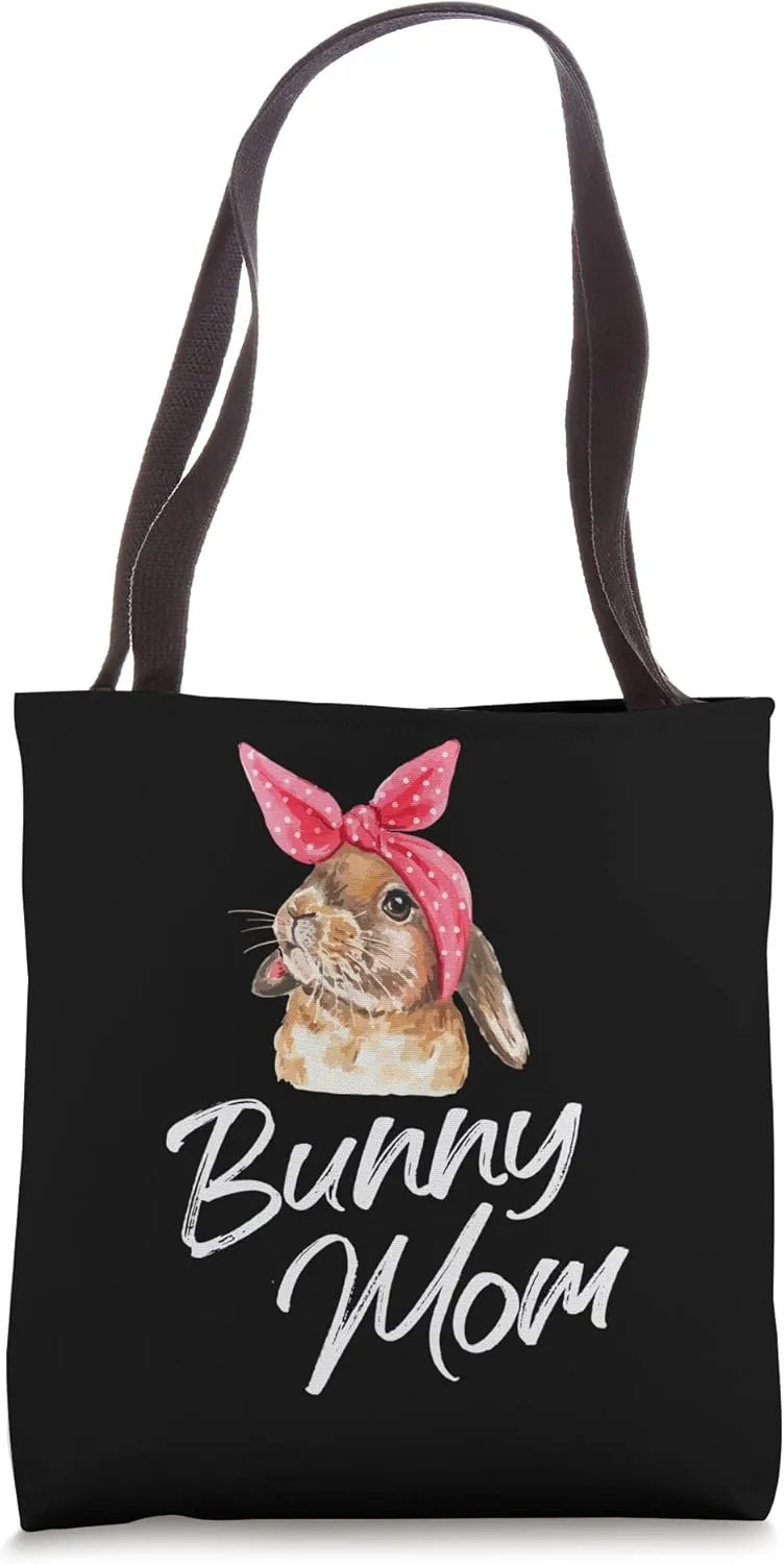Lop Eared Bunny Rabbit Mom Drawing Art Tote Bag