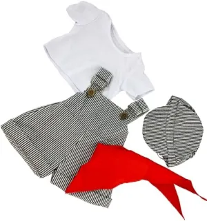 Lovable Cool Costume Train Conductor Ouffit (16") for Plush Toys, Fits Most 14" to 18" Toys, Dress Up Your Furry Freinds Well.