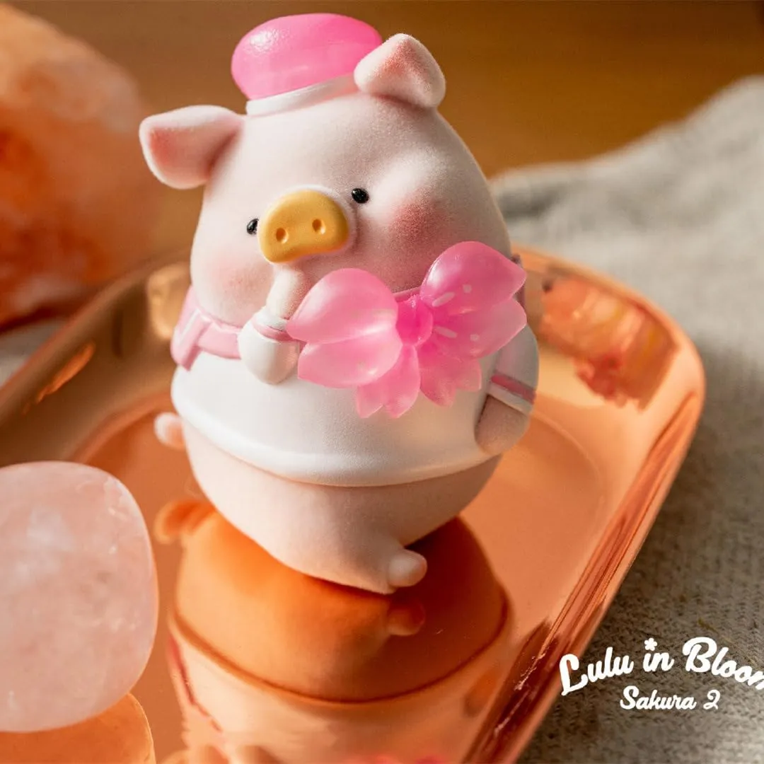 Lulu The Piggy in Bloom Sakura Series 6PCs Cute Pig Blind Box Figures Collectible Toys Kawaii Birthday Gifts
