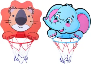MAGICLULU 2 Sets Cartoon Basketball Board Hole Hanging Baskets for Indoor Easy Install Sports for Fun Interactive Basketball Game