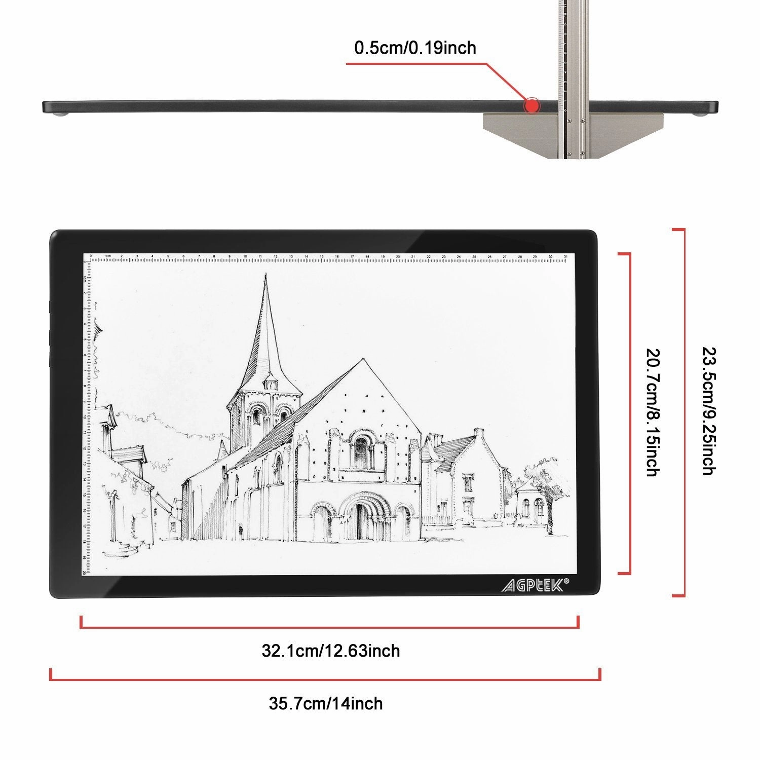 Magnetic LED Artcraft Tracing Light Pad A4 Size Lightbox