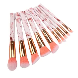 Makeup Brushes 10 Brushes Set Complete Blush Brushes Beauty Tools Brushes(E)