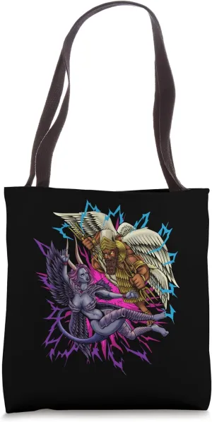 Marduk and Tiamat Tote Bag