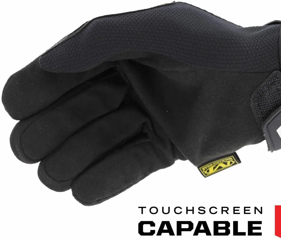 Mechanix Wear Original Work Gloves - Multi-Purpose Outdoor Work Gloves - Touchscreen Capable - Secure Fit - Durable & Machine Washable - Breathable & Comfortable - Large - Black