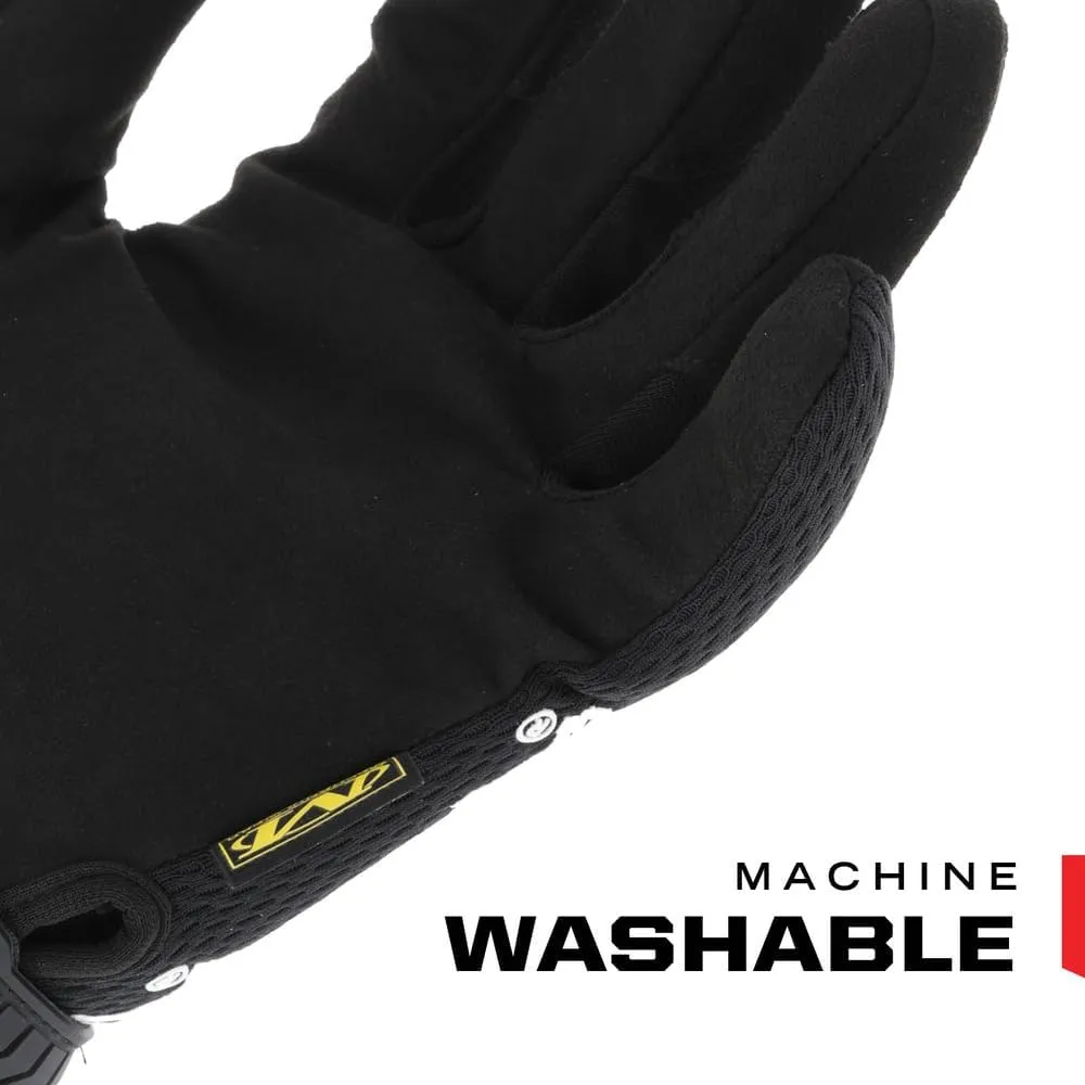 Mechanix Wear Original Work Gloves - Multi-Purpose Outdoor Work Gloves - Touchscreen Capable - Secure Fit - Durable & Machine Washable - Breathable & Comfortable - Large - Black