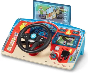 Melissa & Doug PAW Patrol Rescue Mission Wooden Dashboard - Activity Board, Toddler Sensory Toys, Pretend Play Driving Toy For Kids Ages 3 